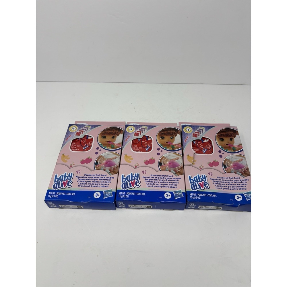 Baby Alive Powdered Doll Food Lot Of 3 Boxes